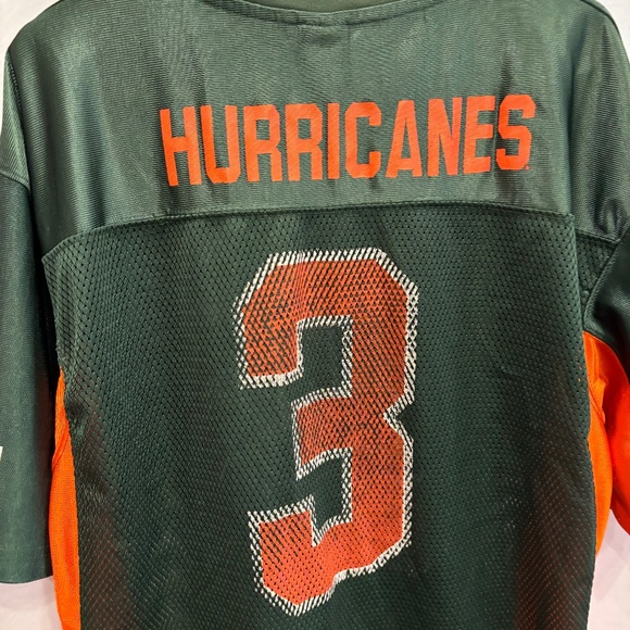 Starter University of Miami UM Miami Hurricanes #3 Football Jersey Size Large - Picture 9 of 16